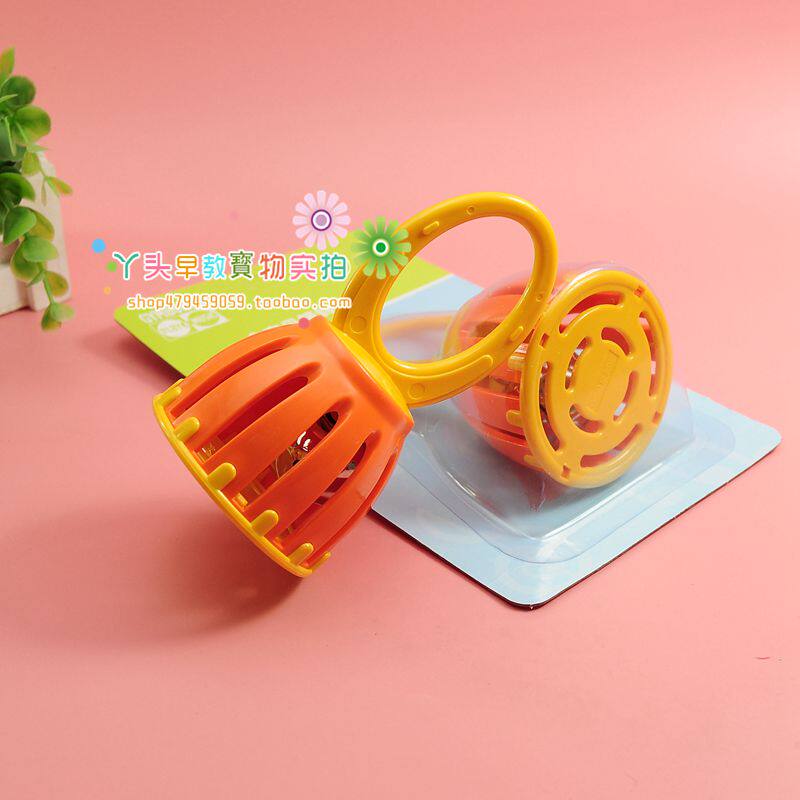 Baby genuine early education cage bell hand rattle music lesson small teaching aids baby music enlightenment