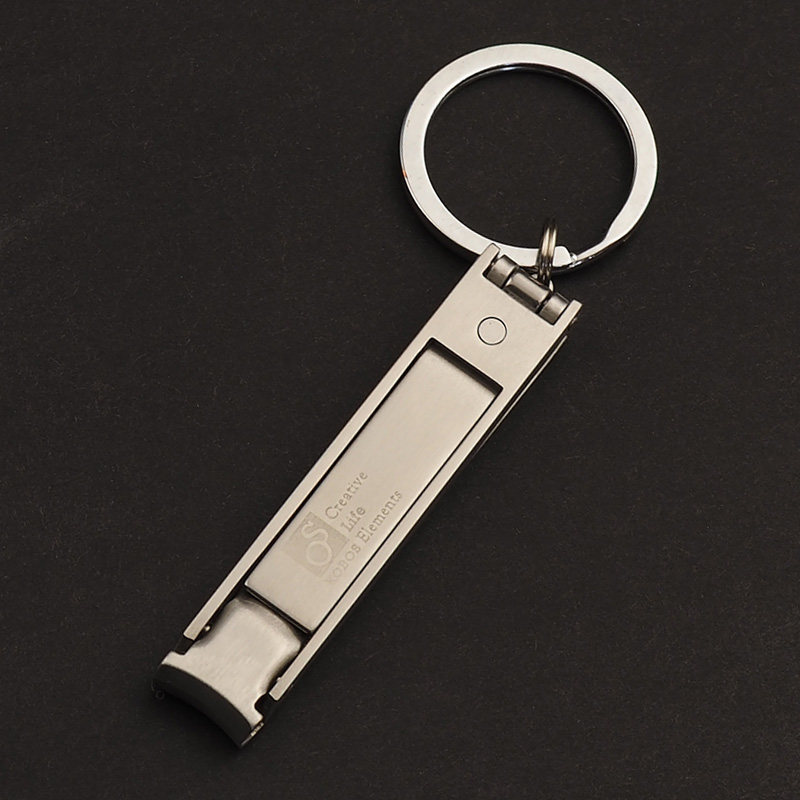 Kebao stainless steel ultra-thin nail clippers small portable adult nail clippers medium key chain single-loaded nail clippers