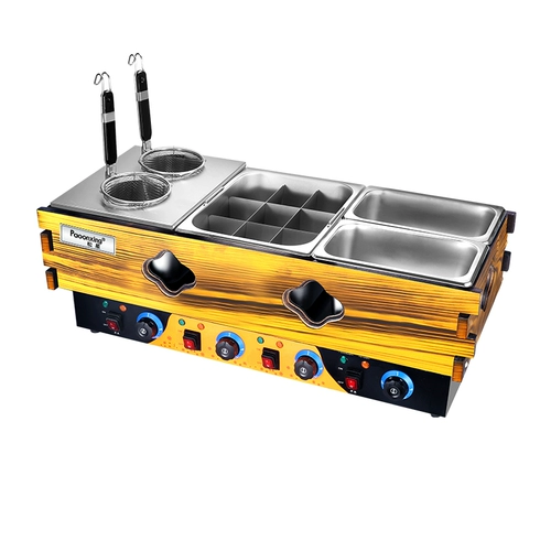 Songxing Kanto Boith Machine Коммерческая пряная машина Электрическая горячая лапша Трехно -цилиндра лох ​​-каст