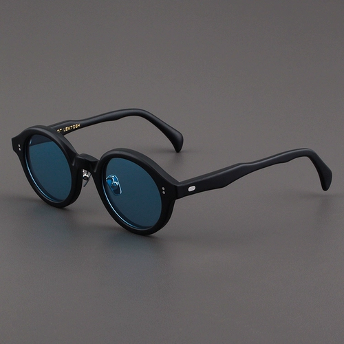 Солнцезащитные очки Moscot Lemtoshx Pinxi Women American Matte Black Round Box Retro Polarizer