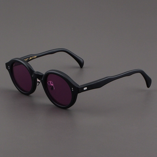 Солнцезащитные очки Moscot Lemtoshx Pinxi Women American Matte Black Round Box Retro Polarizer