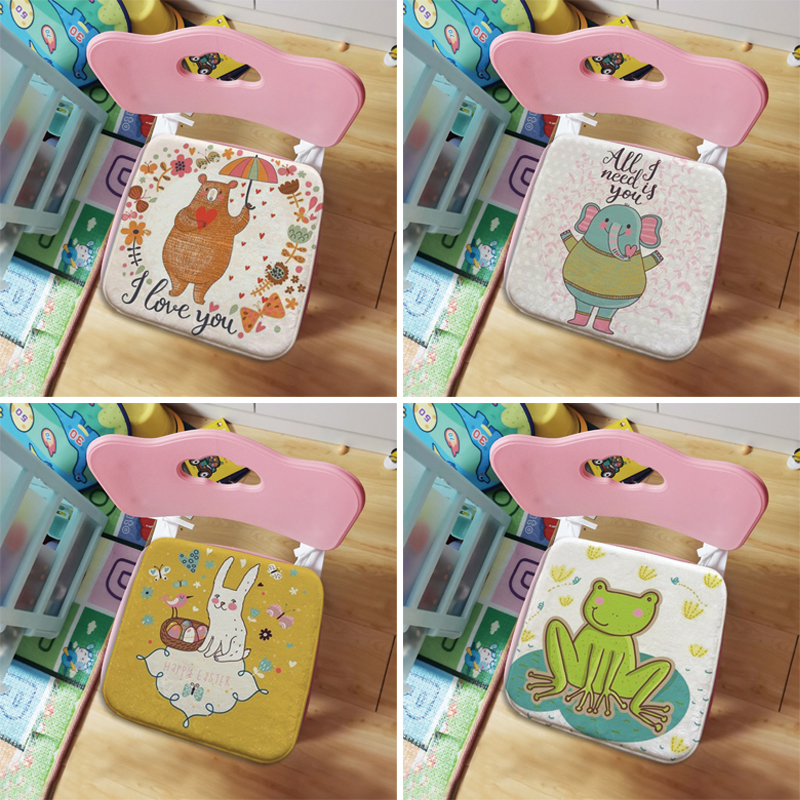 Kindergarten small cushion preschool children primary school student chair cushion plush fart cushion seat cushion cartoon bench soft seat cushion