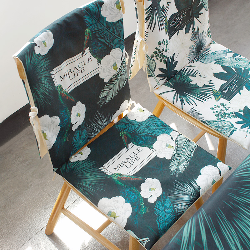 meetnice encounter with beauty Nordic dining chair cushion cover non-slip chair cover home split chair cover back customizable logo-Taobao