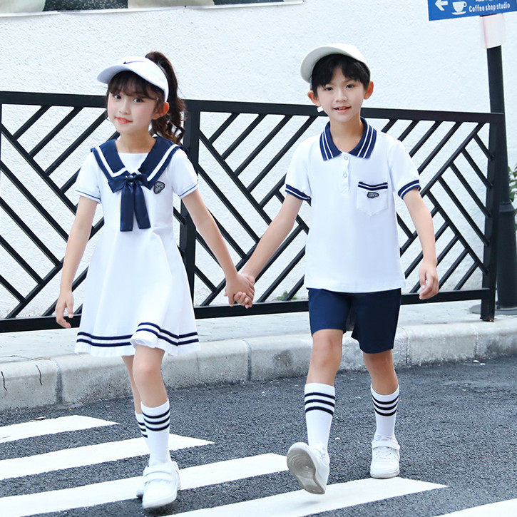 Primary School Students Great Chorus Performance Suit Kindergarten Garden Suit Children Banfu Graduation Photo Costumes Recital Performance