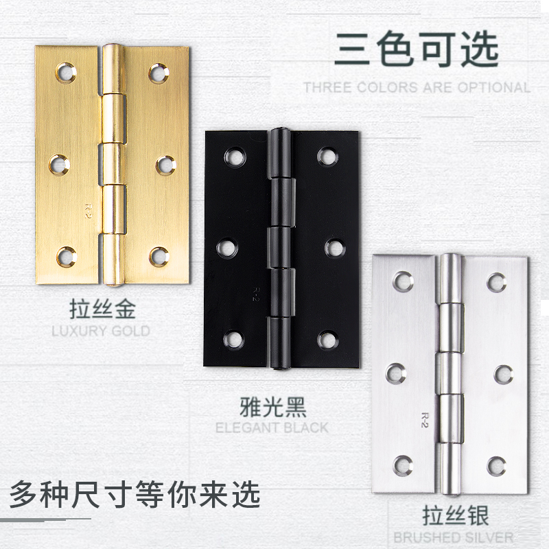 Cabinet Door Small Hinges, No-Drill Stainless Steel Door Hinges, Complete Set of Cabinet Door Hinges, Welding Folding Hinges for Doors and Windows