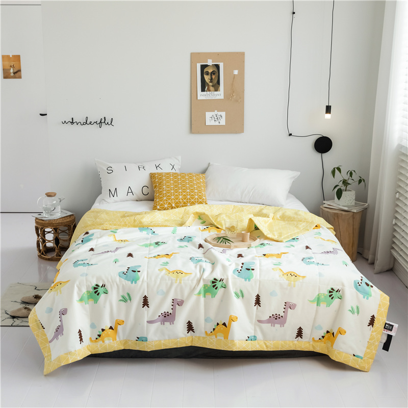 Full cotton summer cool quilted by comfort air conditioning Quilt Pure Cotton Double Summer Single Summer Summer Quilt by the core thin section