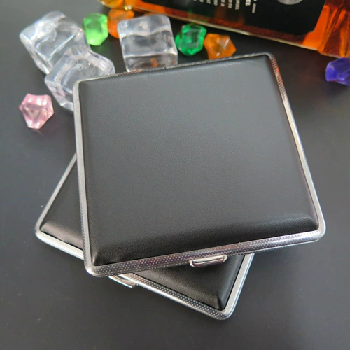 Модный креативный портсигар из нержавеющей стали, автоматическая нескользящая подарочная коробка, подарок на день рождения