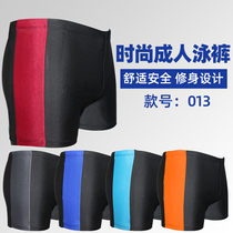 Factory direct mens swimming trunks new swimsuit adult shorts large size loose flat angle anti-embarrassment quick-drying swimming trunks
