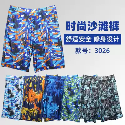 Factory direct sales men's beach pants quick-drying can go into the water large size loose men's anti-embarrassment hot spring seaside vacation shorts