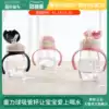 MOTHER-K cool music Mengduo baby baby bottle straw cup Gravity ball straw cup 1 year old straw learning cup