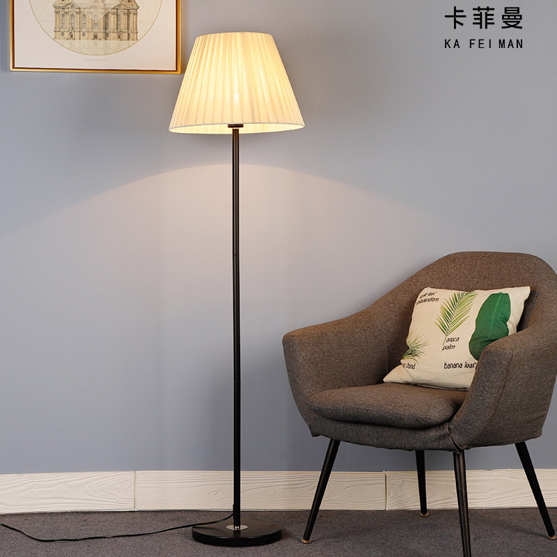 Simply modern living room floor lamp sofa lights in wind led creative Nordic remote control study bedroom vertical table lamp