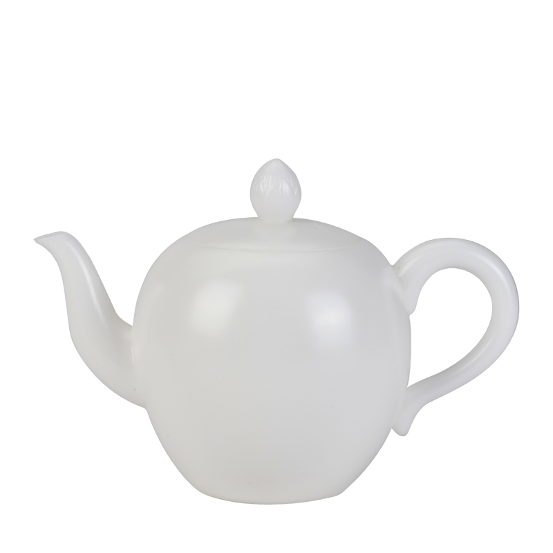 Xu dehua manual ink pigment to burn white porcelain jade porcelain teapot domestic large single pot of filtration kung fu tea kettle