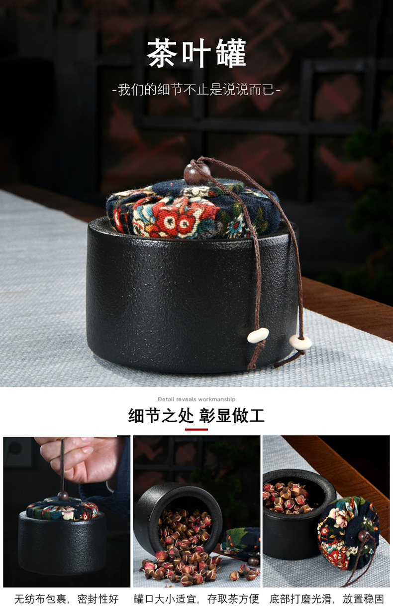 Travel of the ink, black pottery kung fu tea set with boiling water home hotel portable electric kettle tea cup