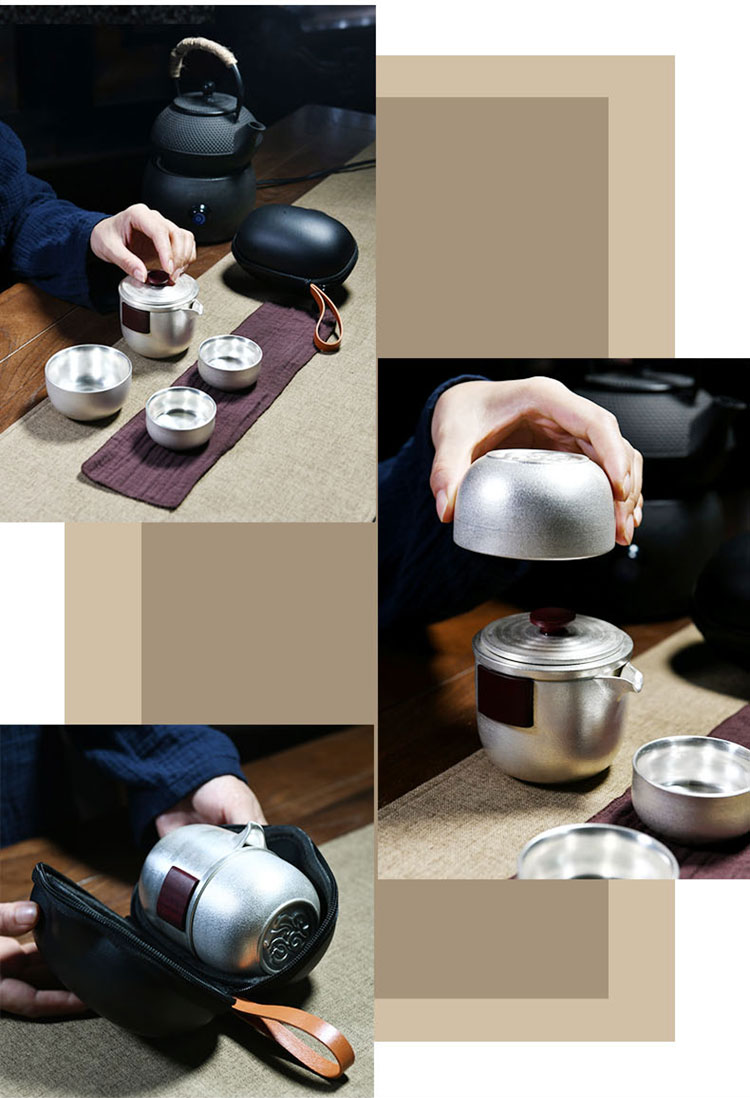 Xu ink to crack a cup of black hand coppering. As silver travel kung fu tea set is suing household contracted mini portable package