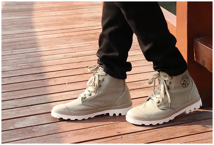 Giày thể thao nữ nhảy cao giúp ulzzang retro Street shot giày nam đế ngoài đế dày chống chịu - Giay cao giày the thao nam nike