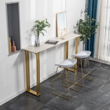 Nordic Light Luxury Rock Board Bar Table Стол Семейный Железный Искусство на стене мрамор длинный высокий настольный столик, чай, чай, винный батон