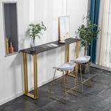 Nordic Light Luxury Rock Board Bar Table Стол Семейный Железный Искусство на стене мрамор длинный высокий настольный столик, чай, чай, винный батон