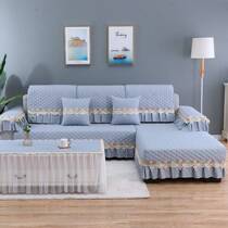 2021 new three sets combined sofa cushion European style modern sofa cushion Season Universal Non-slip LZ