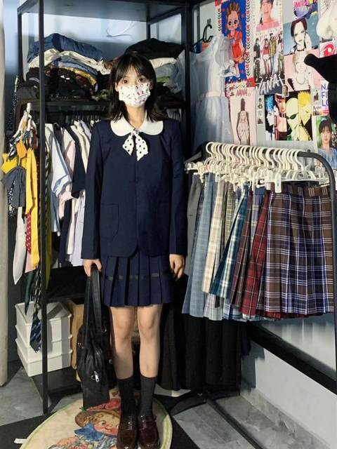 ໂຮງຮຽນ Sandan Tsubaki Supply Feeling Showa Feeling Kindergarten Suit JK Uniform