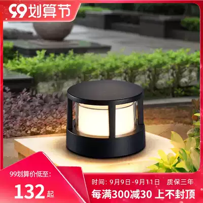 Column head lamp garden lamp outdoor wall home door post wall lamp waterproof gate wall landscape lawn garden villa lamp