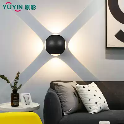 Wall lamp LED simple hotel indoor bed bedroom corridor double-headed stair lamp Courtyard decoration Outdoor waterproof