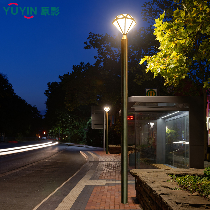 High pole light landscape garden light park community garden villa outdoor home outdoor waterproof square street light - Taobao