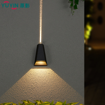 Led outdoor wall lamp minimalist external wall waterproof creative modern balcony Courtyard Lamp Outdoor Wall Lamp Styling Spotlight