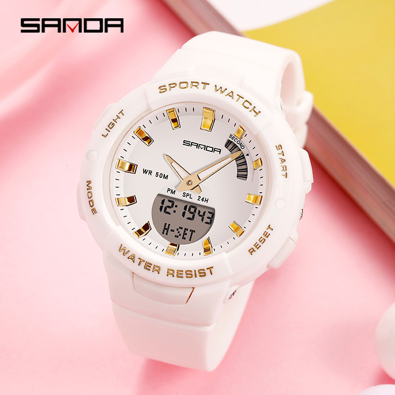 Watch Woman Ins Wind First High School High School Students Han Edition Brief Temperament Teenage Girl Sports Waterproof Children Girl Electronic Watches