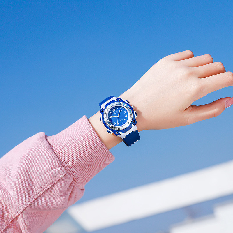 Child Watches Male Quartz Watch Boy Elementary School Boy Waterproof Anti-Fall Kid Candy Color Trend Electronic Boy Girl