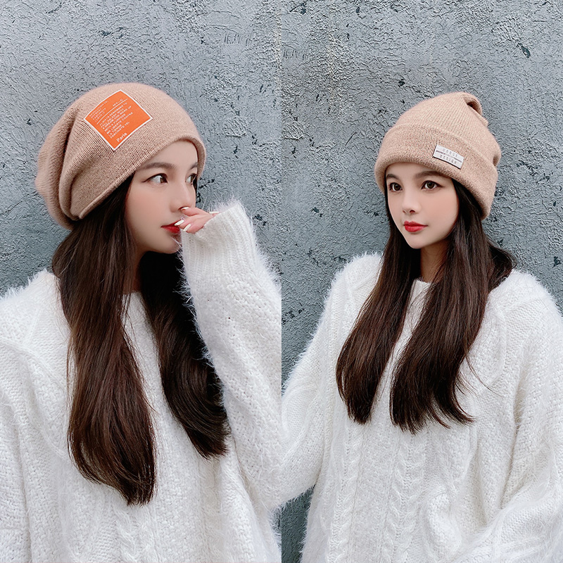 Autumn Winter Hair Line Hat Child Tide Net Red Cover Hat Han Edition 100 Hitch Fashion Heaps Pile Hat Day Department Vegan Knit Cold Hat