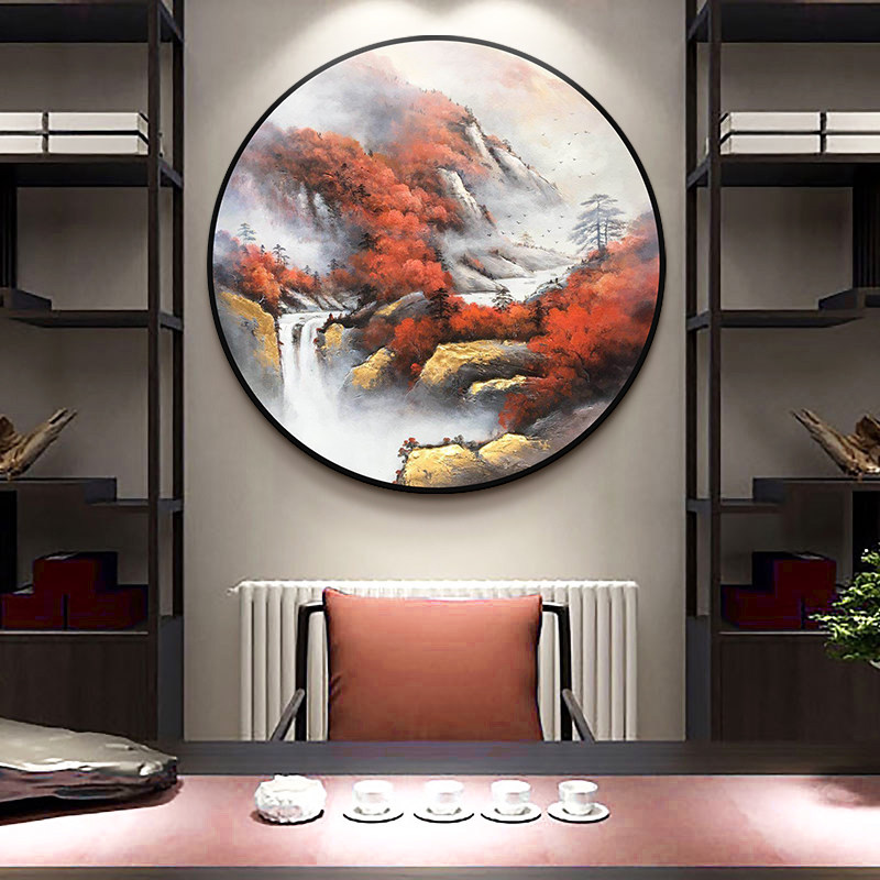 Hongyun painting landscape painting fengshui rely on the decorative painting corridor office hanging painting background wall