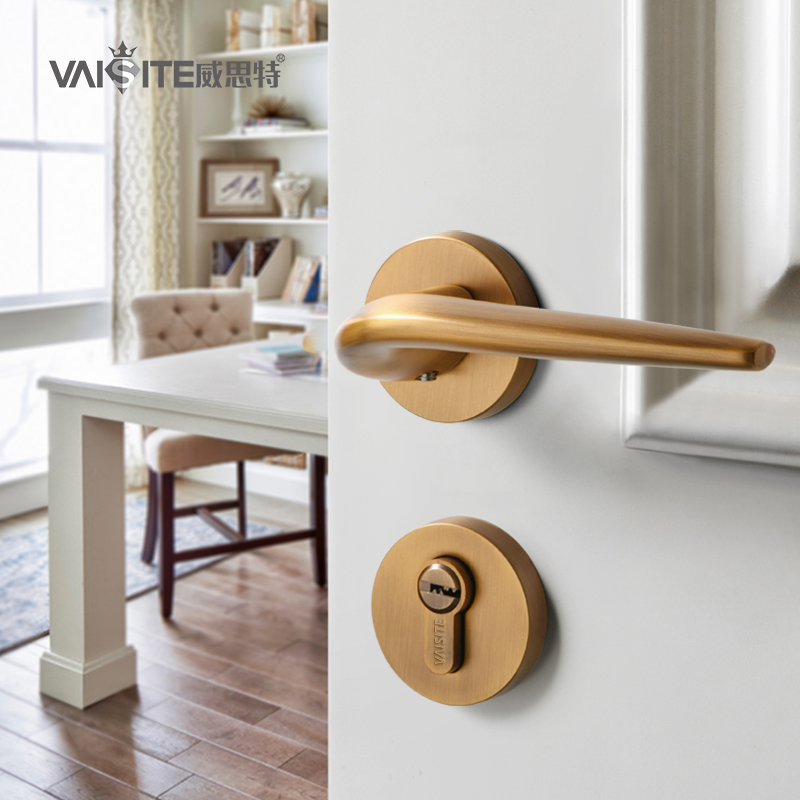 Wiston Nordic Door Lock Indoor Silent Bedroom Door Lock Universal Wooden Door Lock Household Split Hardware Three-piece Set