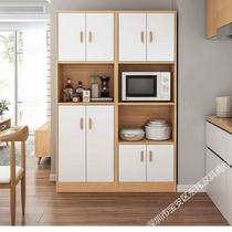 Kitchen cabinet sideboard wall high microwave cabinet home living room storage cabinet multi-functional cupboard storage