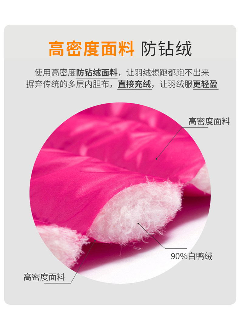 雅鹿 中大童 90白鸭绒 外穿羽绒裤 图6