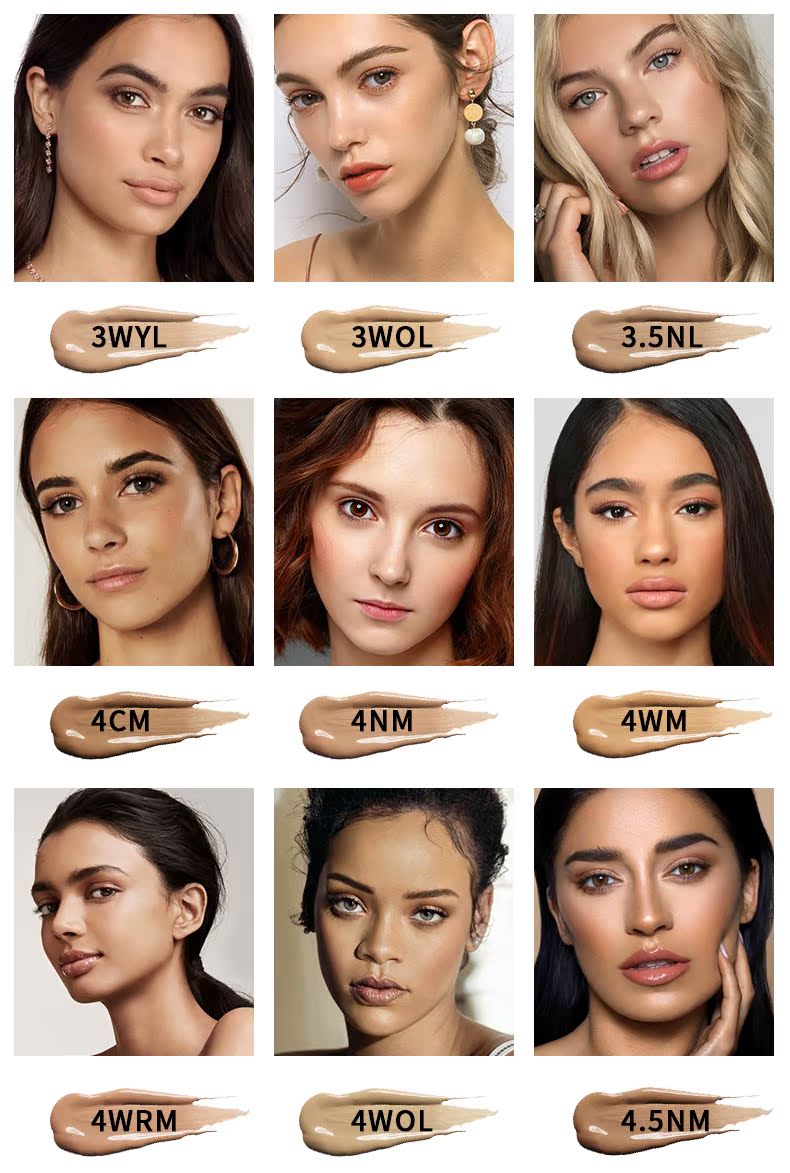 Quỷ khí mẫu nền tảng chất lỏng châu Âu và châu Mỹ Màu đồng lúa mì nhỏ kem nền nhỏ 5ml - Nền tảng chất lỏng / Stick Foundation kem trang điểm