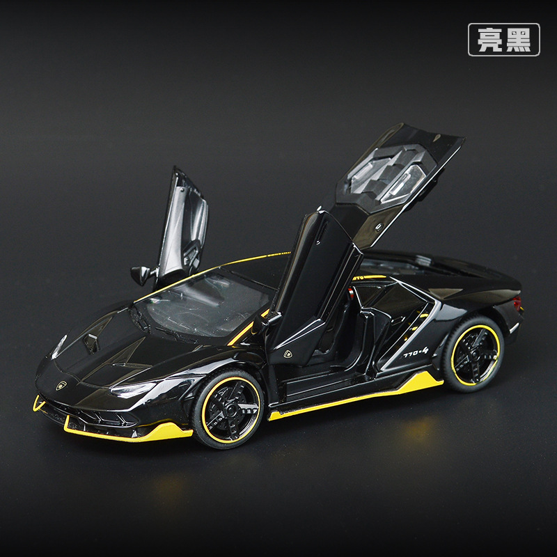 Construction Yuan simulation LP770-4 Alloy Sports Car Model Children Bulk Sound Toy Car