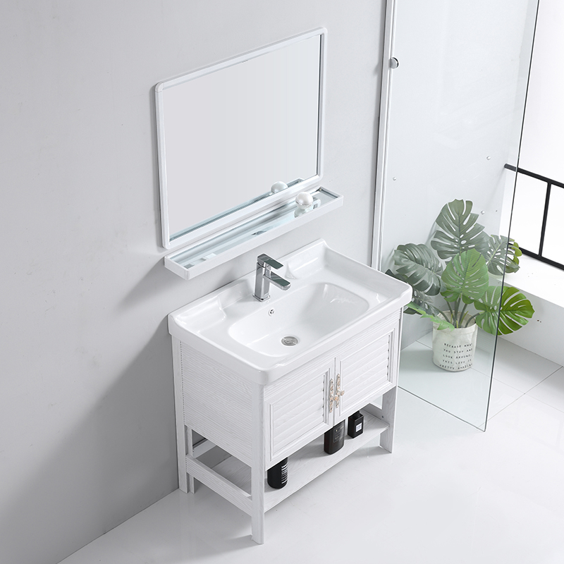 Washing basin combined balcony ceramic wash bathroom toilet small household type minimalist bathroom cabinet toilet pool