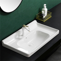 100 porcelain kang semi-embedded Taichung basin single basin integrated cabinet basin pool toilet washing home wash-face wash basin