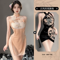 Сексуальное бархатное ципао