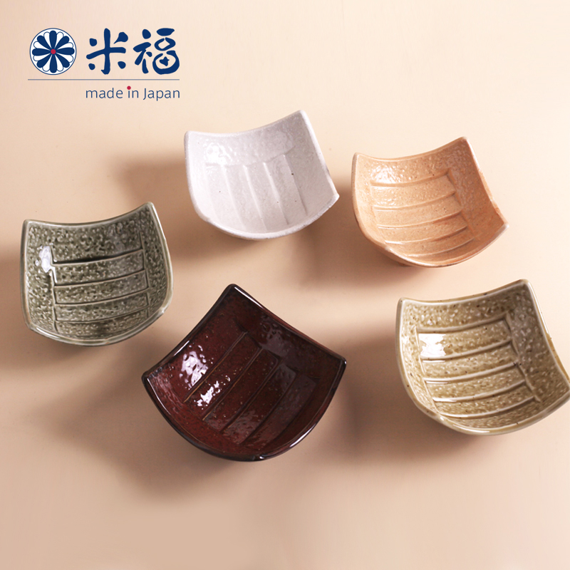 M f imported from Japan Japanese household ceramics tableware small plate creative side dish taste disc DVD with sauce