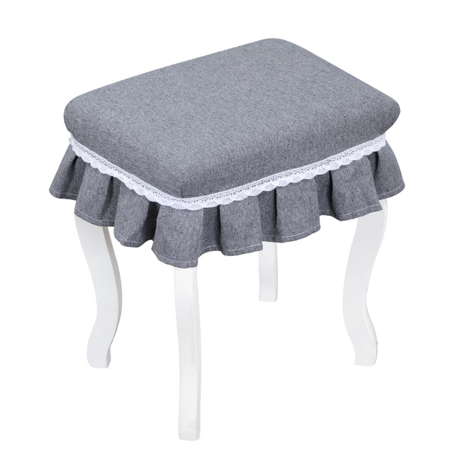 Customized fabric makeup stool cover home piano stool decorative cover square dresser dust cover chair cover