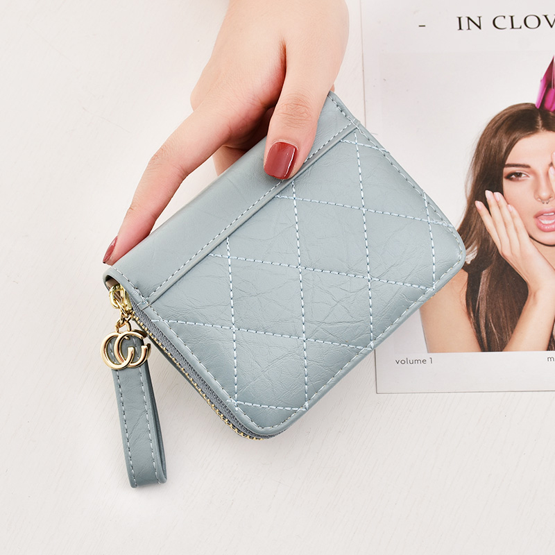 Benlei wallet women's short 2021 new fashion card bag wallet all-in-one bag simple female zipper folding wallet female