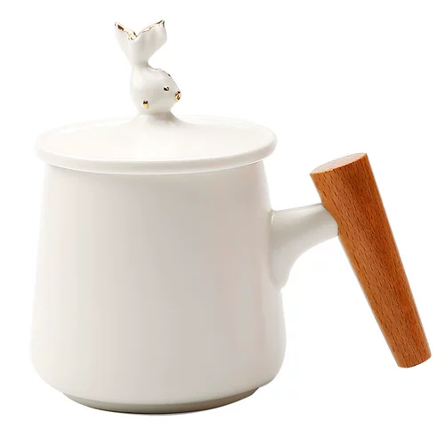 奚遇 Японская в стиле буквы личные офисные керамические чашки пара личности настройка Diy Coffee Shop Cup Cup крышка