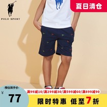 polo sport Childrens clothing boys shorts Childrens sports embroidery pants summer all-match summer casual pants