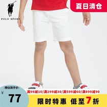 polosport childrens clothing boys shorts childrens Western style 2021 summer new big childrens casual all-match pants
