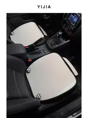 Car cushion four seasons universal summer breathable cotton linen three-piece cold cushion creative personality camellia flower cushion seat cushion butt pad