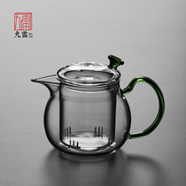  Glass cooking teapot Electric pottery stove Tea making set Steaming teapot Household glass cooking teapot dual-purpose flower tea making device