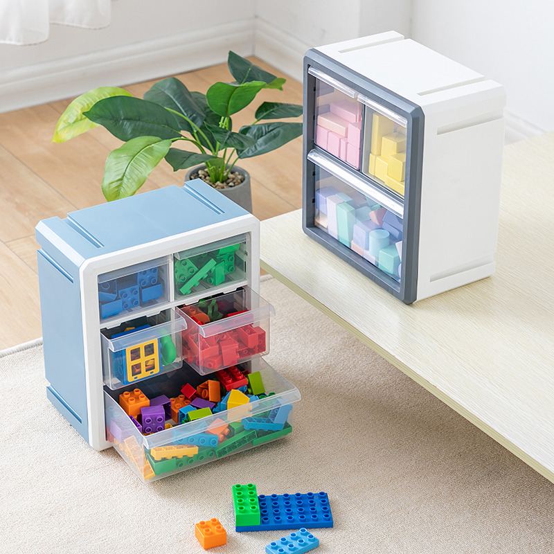 Desktop Storage Case Multilayer drawer Cosmetic Cabinet Desk Dorm Home Plastic Containing Box Shelve