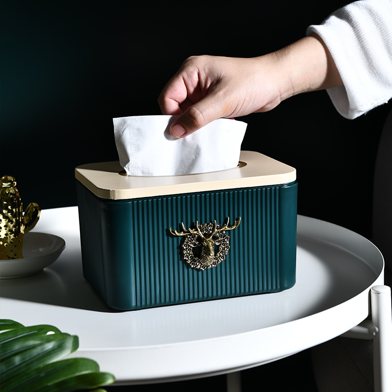 Paper Towel Box Creative Home Toilet Paper Box Living Room Upscale Light Lavish Table Elk Nordic Ins Minima Napkin Box