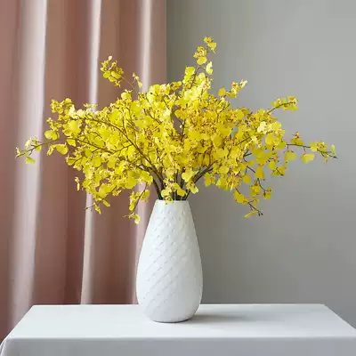 Gardenia beauty home dancing orchid simulation flower decoration TV cabinet Dining table spring flower decoration flower fake flower living room decoration